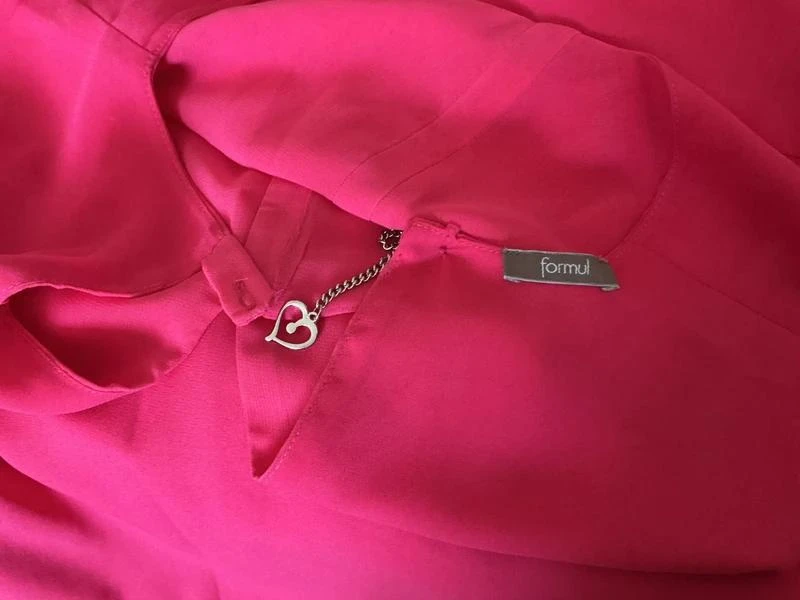 raspberry sleeveless long summer dress brand Formul size 40 – photo 3